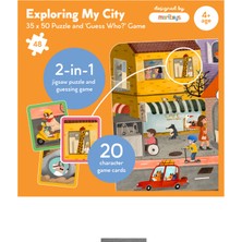 Moritoys Exploring My City: 48 Parça Puzzle ve Tahmin Oyunu