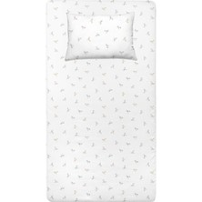 Casadora Baby Astra Organik Pamuk Saten Lastikli Çarşaf ve Yastık Kılıfı Seti 70 x 140 cm + 35 x 45 cm