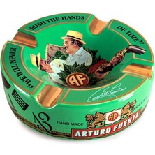 Arturo Fuente Journey El Yapımı Yeşil Seramik Puro Küllüğü