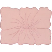 Matis Home Line Fleur Pembe Keten 2'li Amerikan Servis Seti