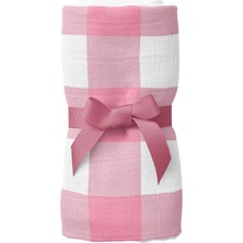 Itsy Bitsy Kids Bird Of Life Pink Check Pamuk Müslin Bebek Örtüsü 100 x 100 cm