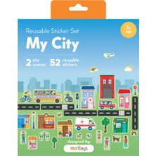 Moritoys Reusable Sticker Set My City Tak Çıkar Çıkartma Oyunu