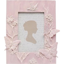 Kare Design Butterfly Pembe Fotoğraf Çerçevesi 10 x 15 cm