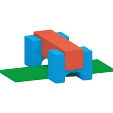 Edutoys Renkli Modeüler 4 Parça Sünger Oyunu Seti