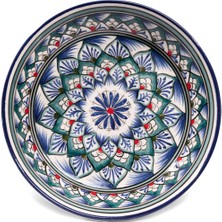 Har Mihrap Mavi Çini Desenli Seramik Çerezlik