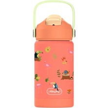 SipnJoy Flipsip Jungle Jam Mercan Çelik Çocuk Termos Suluk 360 ml
