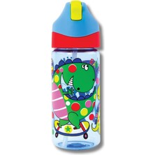 Rachel Ellen Design Dinozor Desenli Çocuk Pipetli Suluk 350ML
