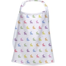 Deux Lapins Rainbow Lapin Müslin Bebek Emzirme Önlüğü 90 x 60 cm