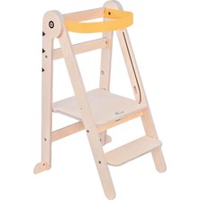 Mamatoyz Fold Kuş Sarı Ahşap Öğrenme Kulesi