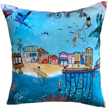 Un Poco Hawaii Beach Life Ipek Kırlent 45X45 cm