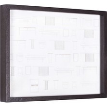 Ananas Edge Serisi Dark Masif Ahşap Çerçeve 32 x 42 cm