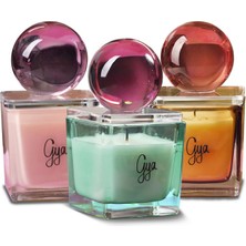 Gya Candle Art Harmony Yeşil Kutu 3'lü Mum Seti