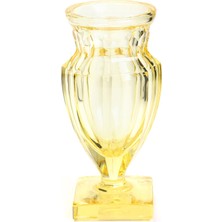 Moser Sarı Kristal Vazo