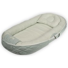 Miniboni Babynest Yeşil 0-24 Ay Katlanır Bebek Mobil Yatağı