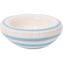 Home Stüdyo Stripes Lisa Ocean Açık Mavi Seramik Dekoratif Kase