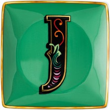 Rosenthal Alphabet J Harfli Porselen Dekoratif Tabak 12 cm