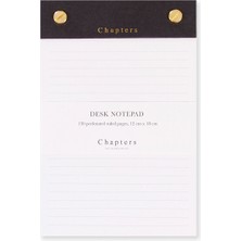 Chapters Small Notepad Black Masaüstü Not Kağıtları