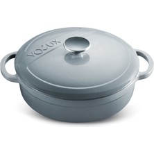 Voeux Kitchenware Gracieuse Gri Sığ Döküm Tencere 24 cm