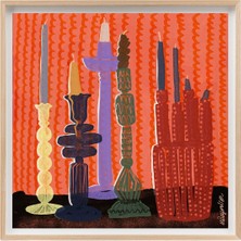 Nilol Print Candle Friends Edisyonlu 40X40 cm Fine Art Baskı