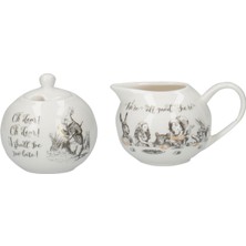 Mikasa x V&a Alice In Wonderland Porselen Krema ve Şekerlik Seti
