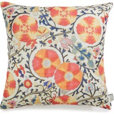 La Casa Antica Krem 50X50 cm Keten Dekoratif Yastık