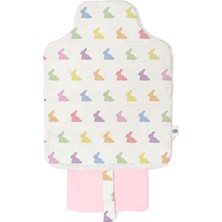 Deux Lapins %100 Pamuk Rainbow Lapin Pink Pratik Katlanabilir Çantalı Alt Değiştirme Matı