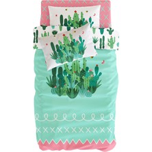 Itsy Bitsy Kids Cactopia Pamuk Saten Unisex Çocuk Nevresim Takımı 140 x 200 cm