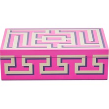 Jonathan Adler Medium Labyrinth Çok Renkli Seramik Dekoratif Kutu