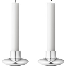 Georg Jensen Silver Geometrik Formlu 2li Şamdan