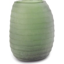 Guaxs Belly Olive Green Cam Ekstra Büyük Boy Vazo