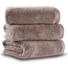 L’appartement Ecoluxe Warm Gray Organik Pamuk 3'lü El Havlusu Seti