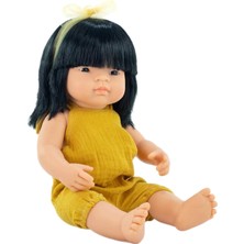Miniland Mf And M Baby Doll Asian Girl Oyuncak Bebek 38 cm