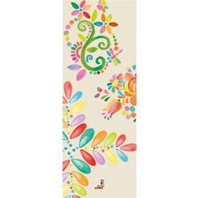 Petarya Suluboya Desenli Kaydırmaz Yoga Matı 4.1 mm
