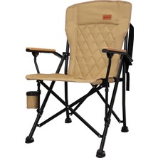 KingCamp Polar Comfort Plus Ultra Khaki Katlanır Kamp Sandalyesi