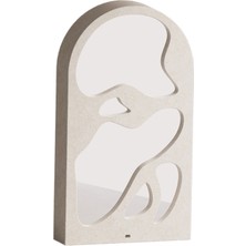 Phoebe Bej Beton Boy Aynası