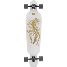 Landyachtz Battle Axe White Bengal Complete 38'' Longboard Kaykay