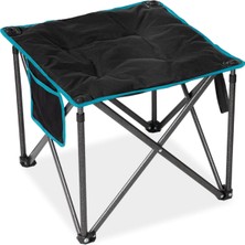 KingCamp Cozy Stool Plus Black Ultra Konforlu Destekli Katlanır Tabure