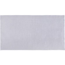 L’appartement Terry Striped Fibrosoft ® White Warm Gray Pamuklu Tekli Yüz Havlusu 50 x 90 cm