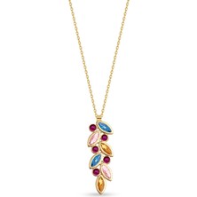 Orena Jewelry Sapphire Grape 14 Ayar Altın Kadın Kolye