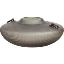 Bakara Collection Gri Cam Dekoratif Vazo 14 cm