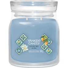 Yankee Candle Azure Sky Mavi Orta Boy Kokulu Mum 368 gr