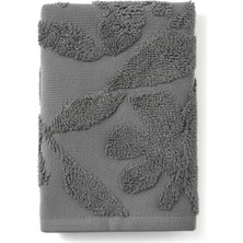 Azur.co Bloom Dark Grey Pamuklu El Havlusu 33 x 33 cm