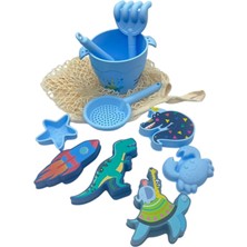 Playnjoy Mavi Silikon Plaj Oyuncak Seti
