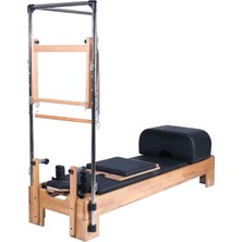 Reforcat Tower Siyah Reformer Plus (+) Pilates Aleti