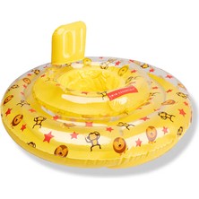 Swim Essentials Yellow Circus Sarı Sırt Destekli Bebek Yüzme Simidi