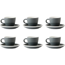 Acme Evolution Gri 6'lı Espresso Fincan Seti