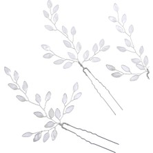 Meriç Tanın Leaf Pins Inci Beyazı 3'lü Kadın Toka
