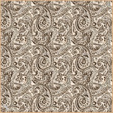 Poanes Paisley Dalgası Desenli Twill Ipek Kadın Eşarp
