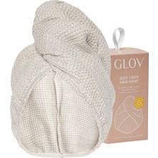 100% Linen Hair Wrap Brown