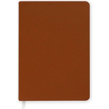 Chapters Vegan Leather Mocha Kumaş Kaplama Sert Kapak Defter